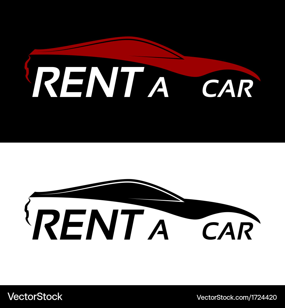 Rent a car logo Royalty Free Vector Image - VectorStock