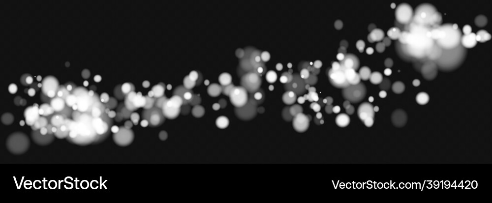 Shining bokeh isolated on transparent background Shining bokeh isolated on transparent background vector image