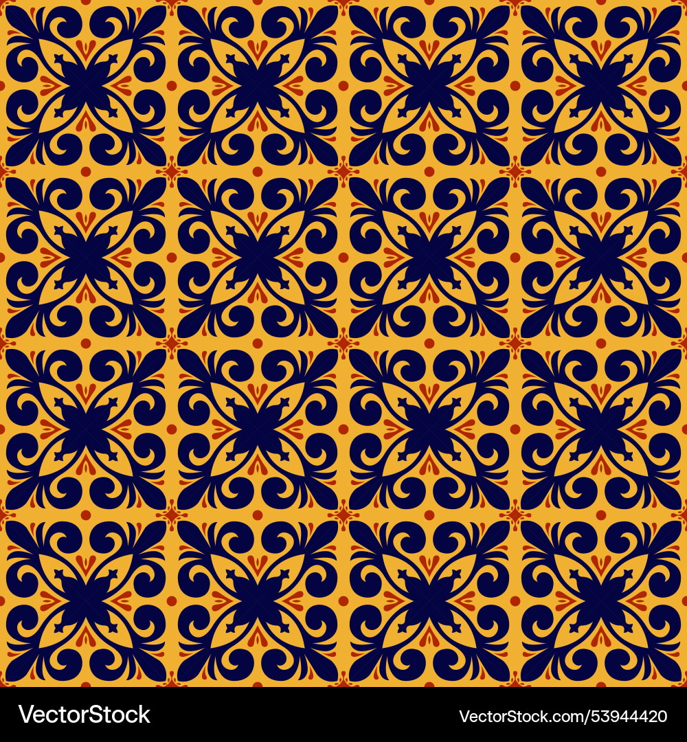 Tile simple pattern design talavera patterns Tile simple pattern design talavera patterns Vector Image