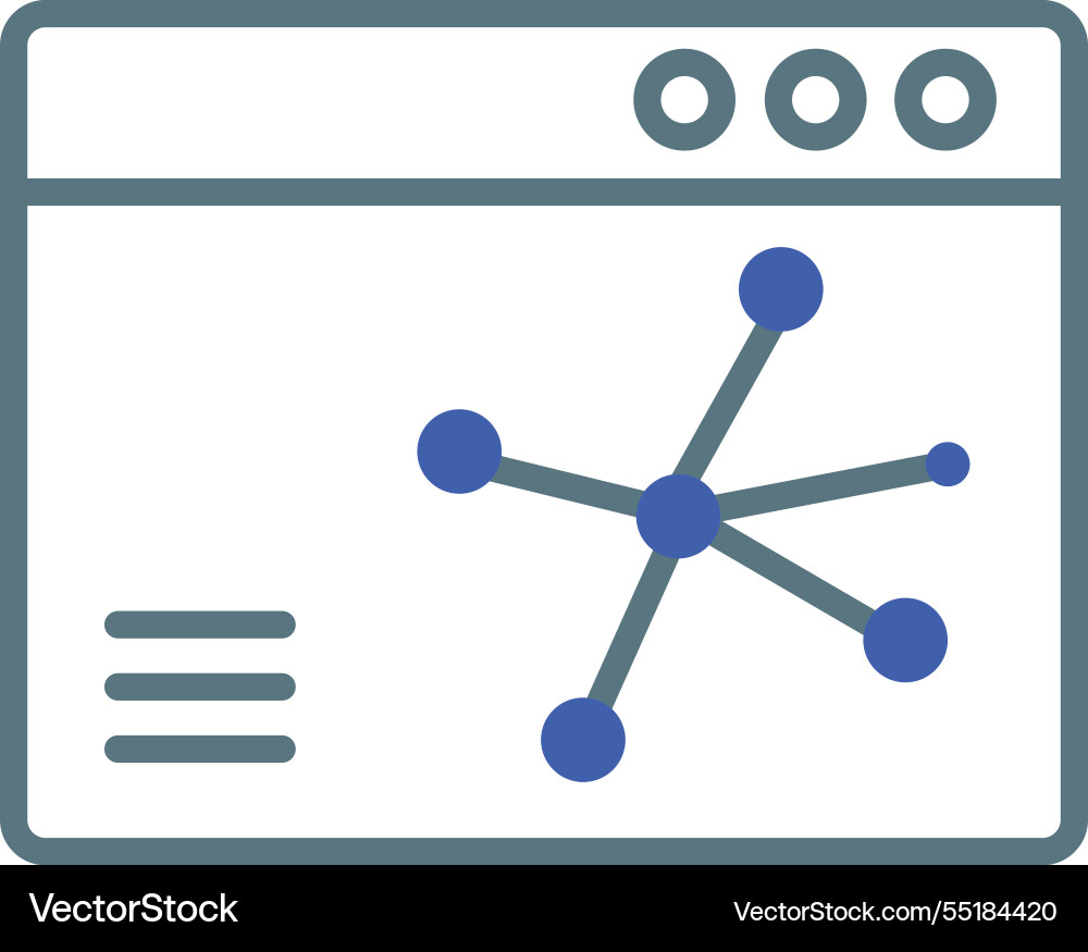 Web network browser icon vector image