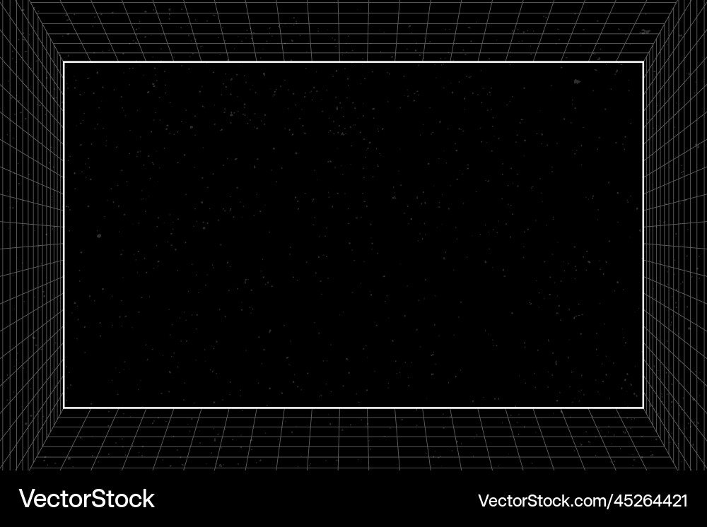 3d grid patterned frame 3d grid patterned frame vector image
