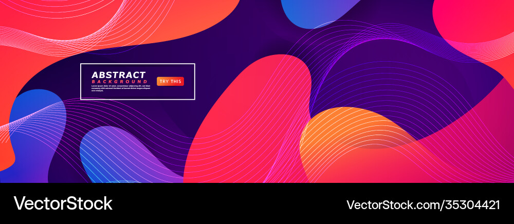 Abstract colorful background design with dynamic vector image