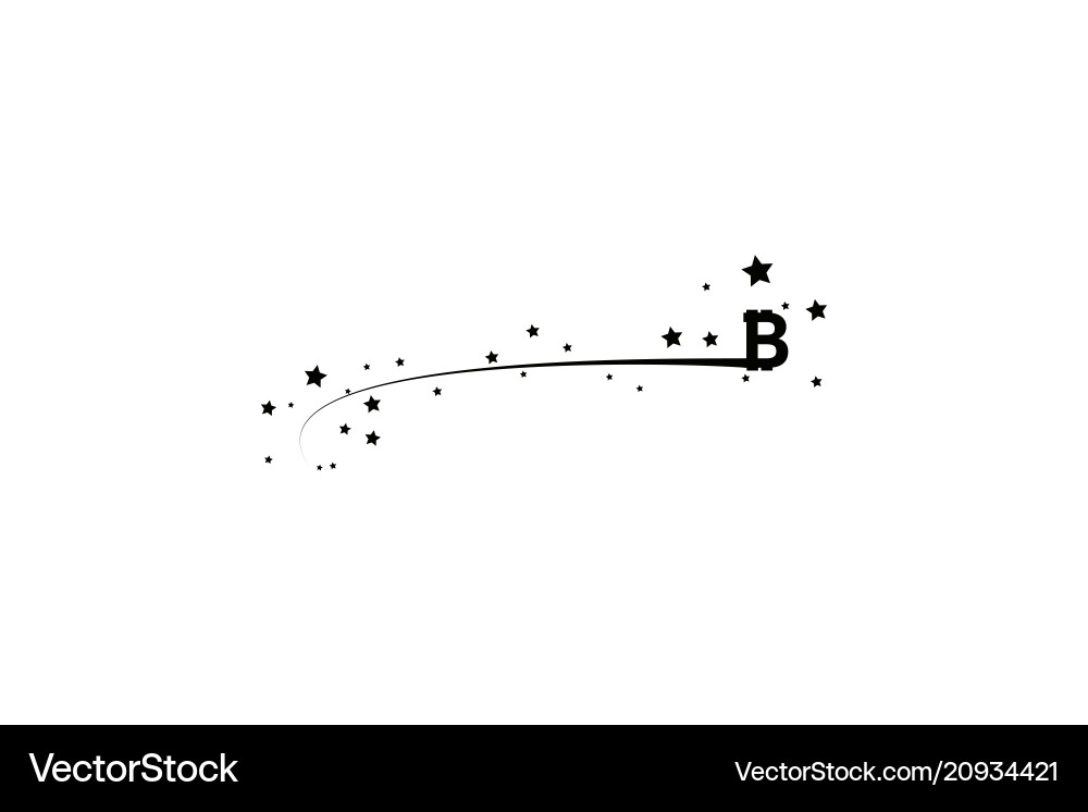 Bitcoin coin with fast speed motion lines Bitcoin coin with fast speed motion lines vector image