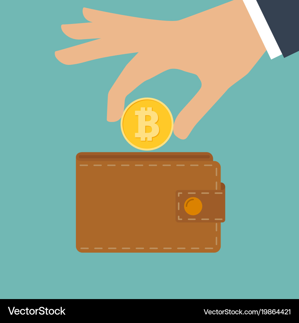 Bitcoin wallet (19864421) – Royalty-Free Vector | VectorStock