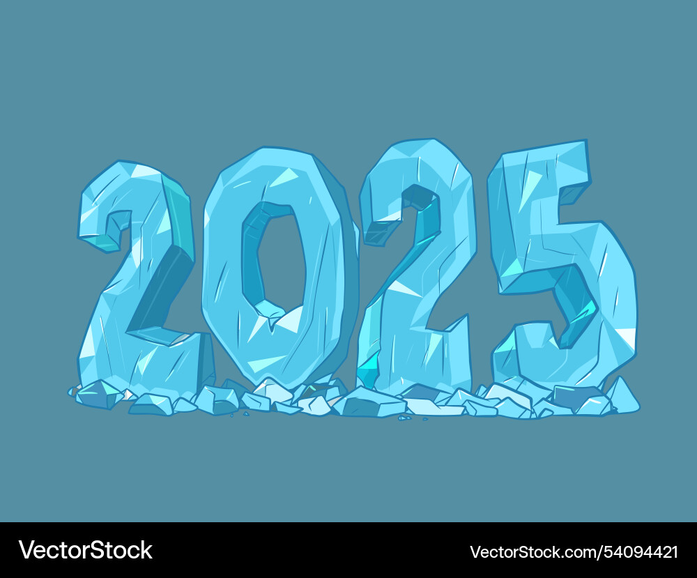 Coming new year and christmas 2025 numbers Coming new year and christmas 2025 numbers vector image