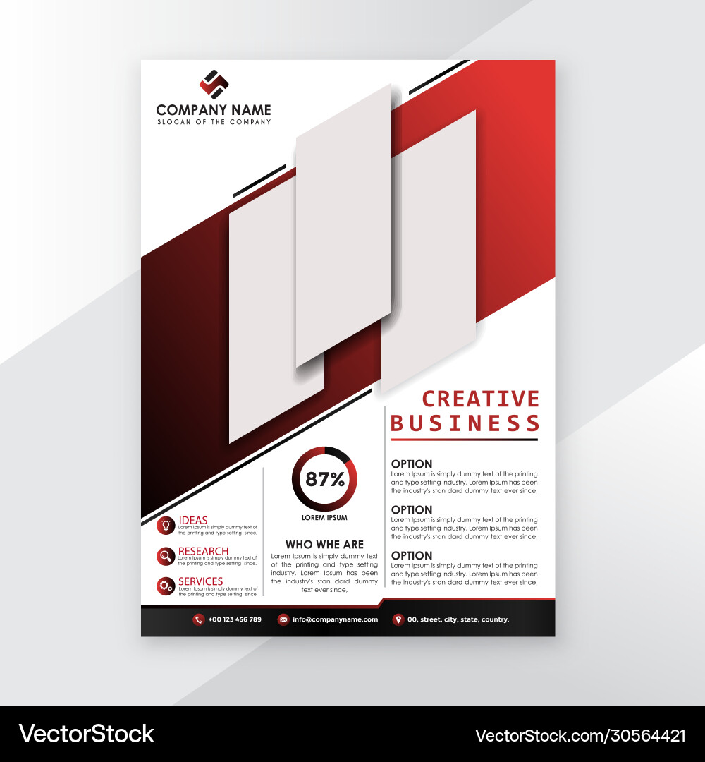 Creative professional business flyer template Creative professional business flyer template Vector Image