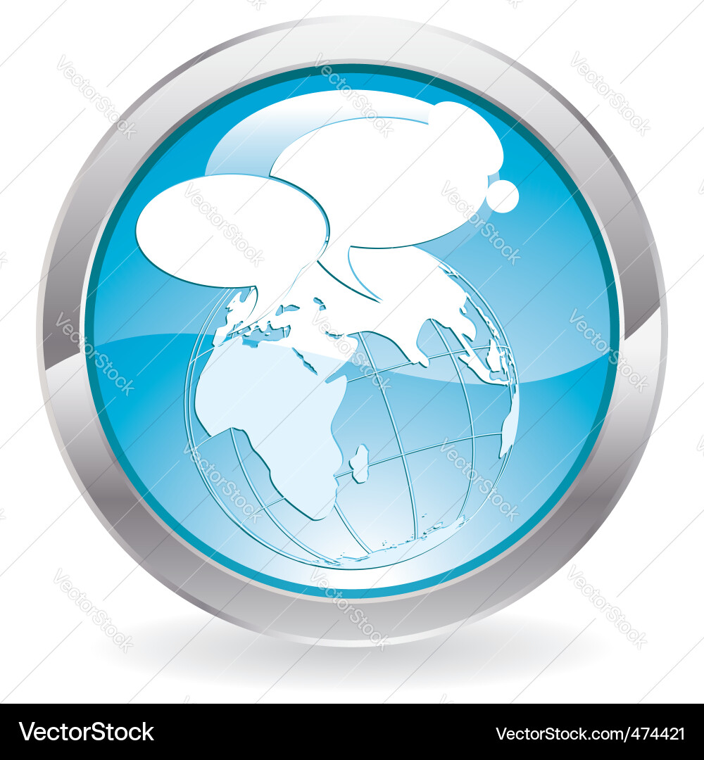 Gloss button Vector Image
