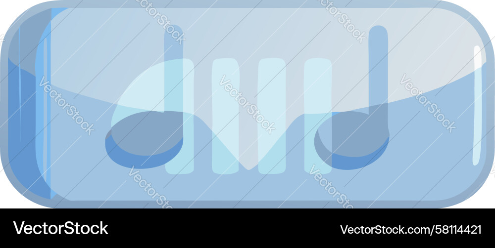 Rounded Music Player UI Vector Image