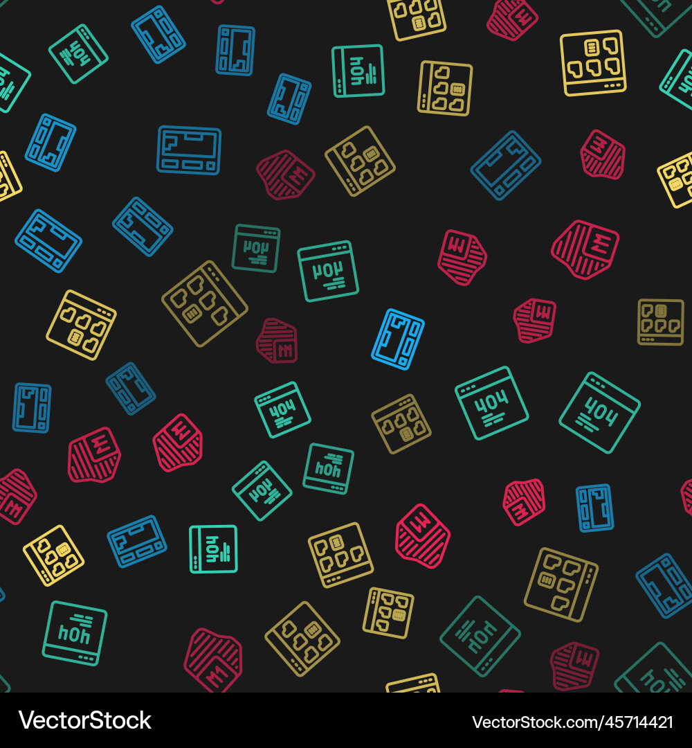 Set line keyboard page with 404 error browser Set line keyboard page with 404 error browser vector image
