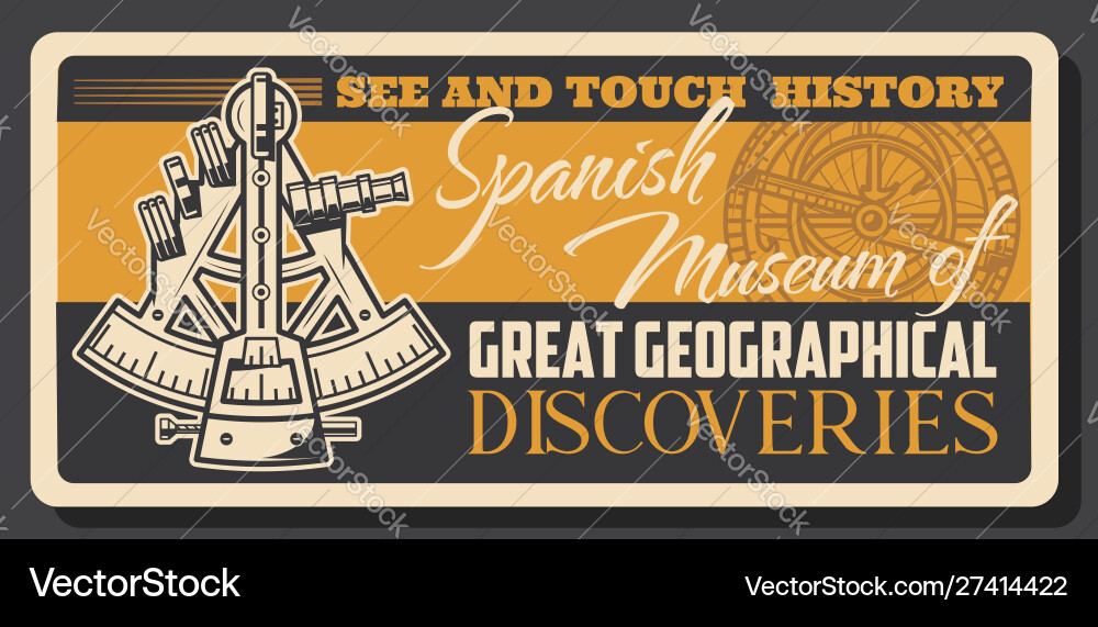 18th Century Navigation Instruments Vector Image