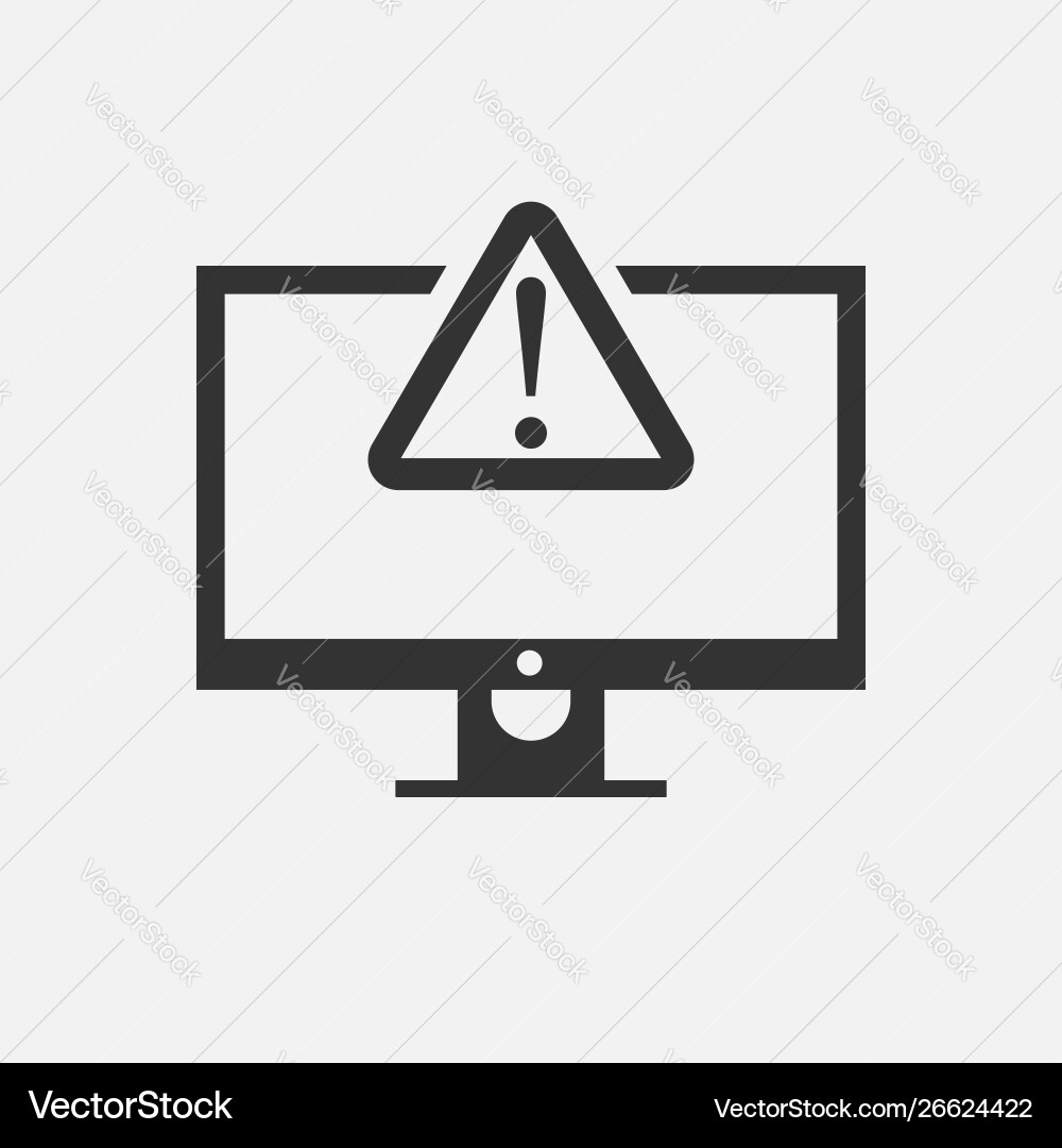 Application error isolated on white background Vector Image
