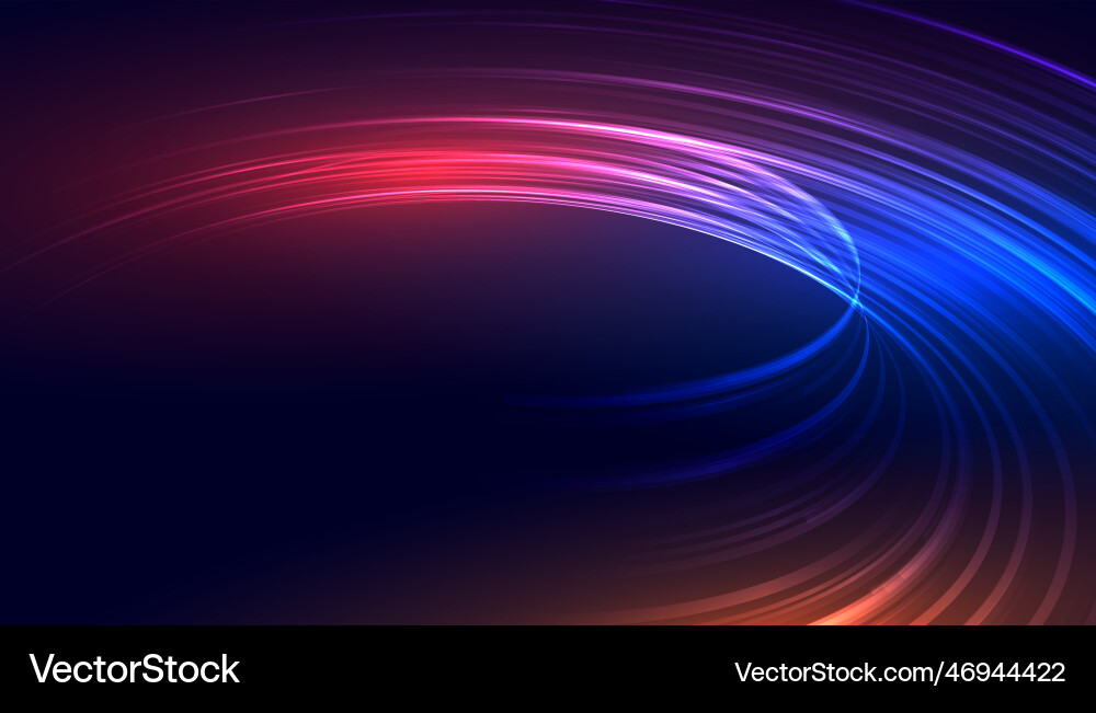 Create dynamic light trail banner with streak vector image