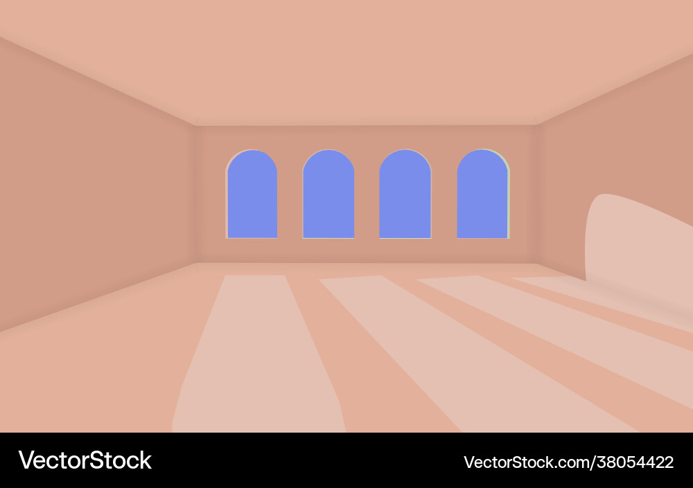 Empty room with window and shadows Empty room with window and shadows vector image