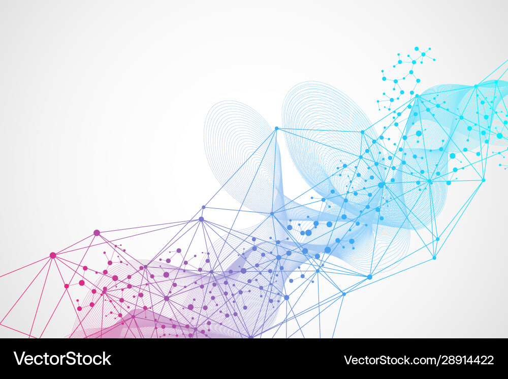 Geometric abstract background with connected line Geometric abstract background with connected line vector image
