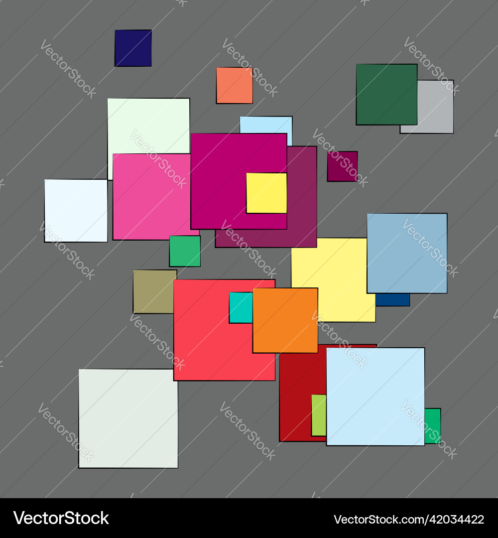 Random scattered squares pattern texture element Random scattered squares pattern texture element vector image