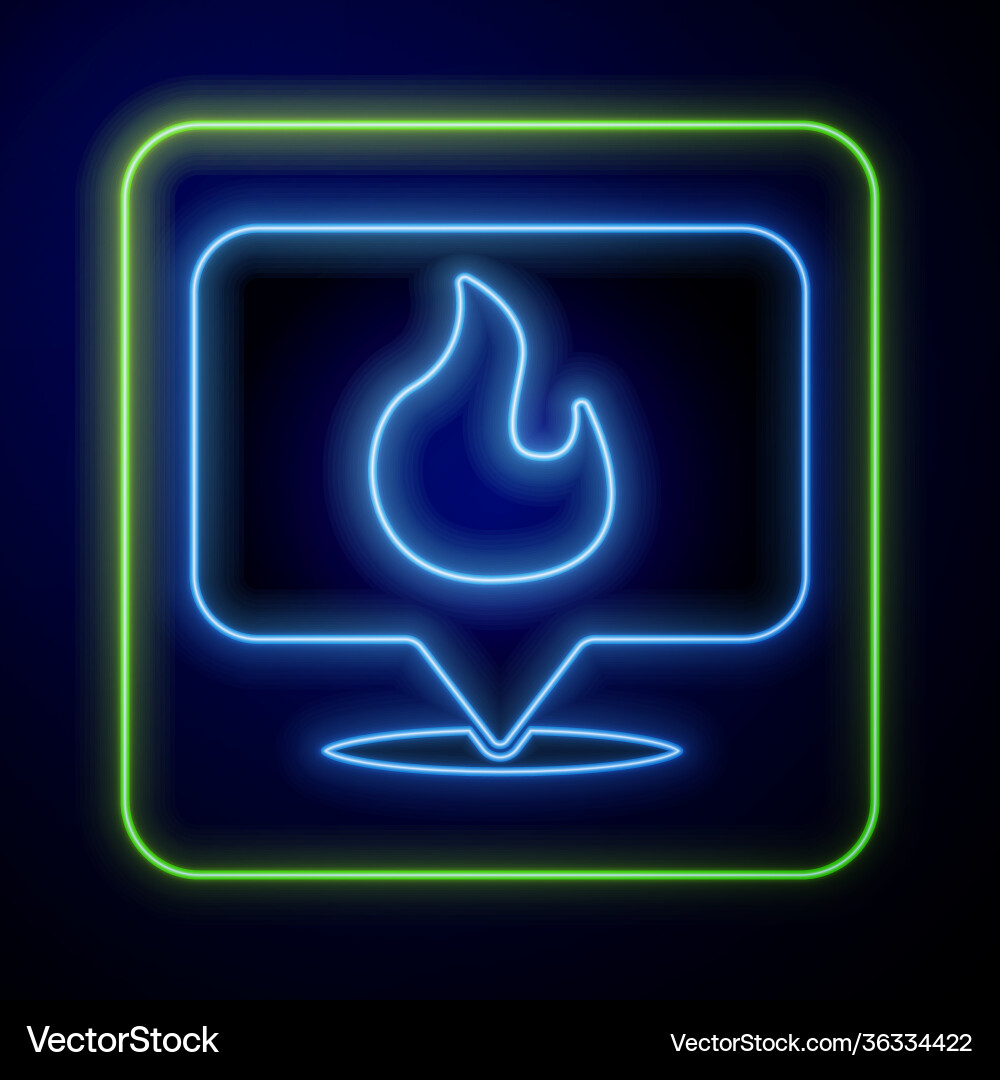 Set map pointer with fire flame icon isolated Set map pointer with fire flame icon isolated vector image