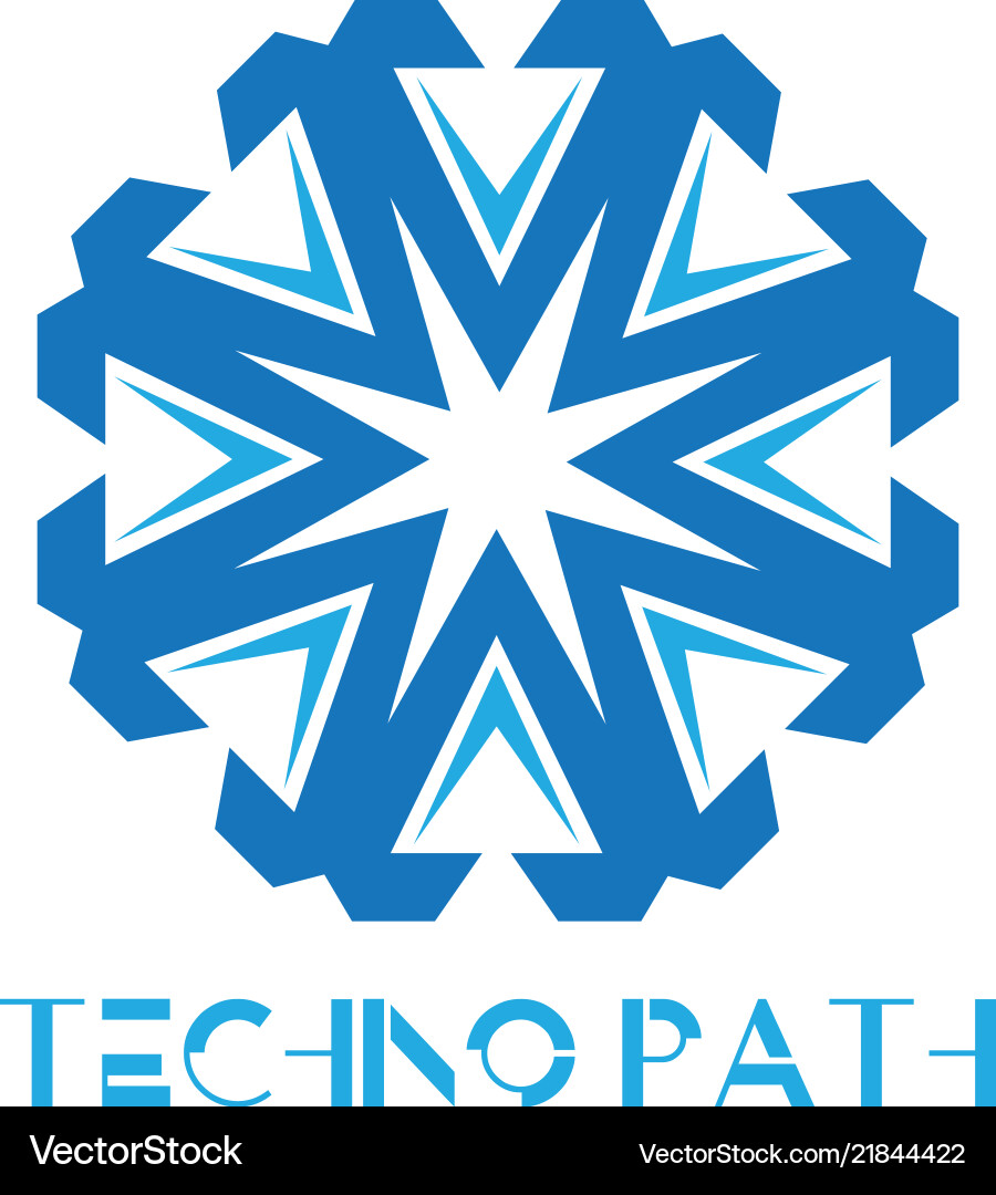 Techno path Vector Image