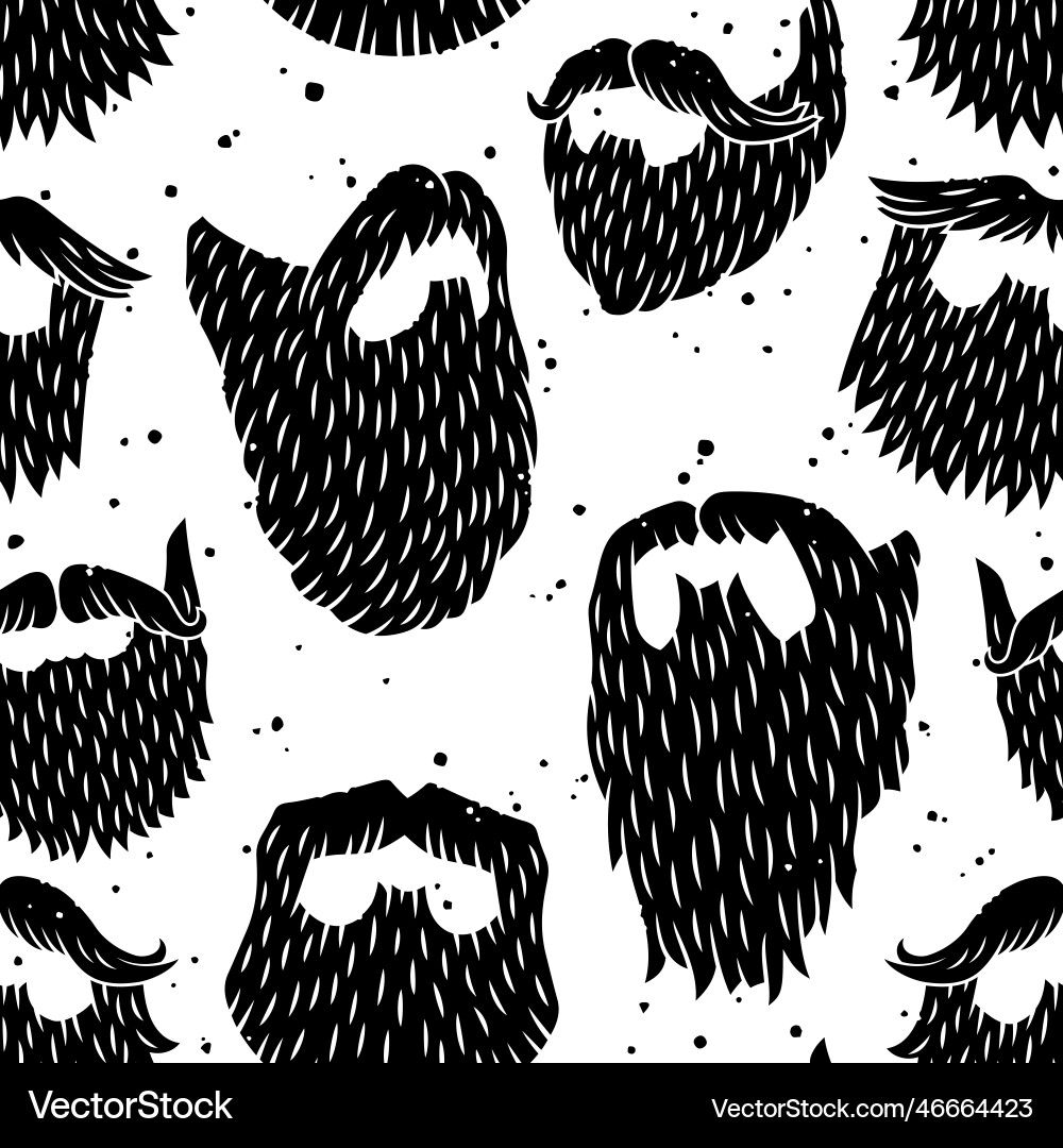 Abstract Beard Pattern Vector Image