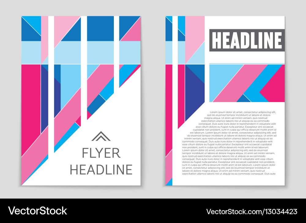 Abstract layout background set for art vector image