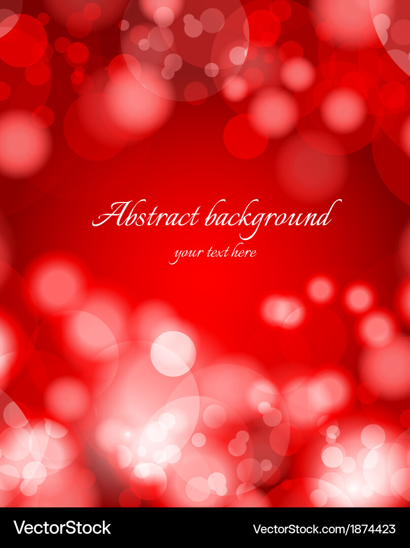 Abstract Red Sparkle Background Vector Image