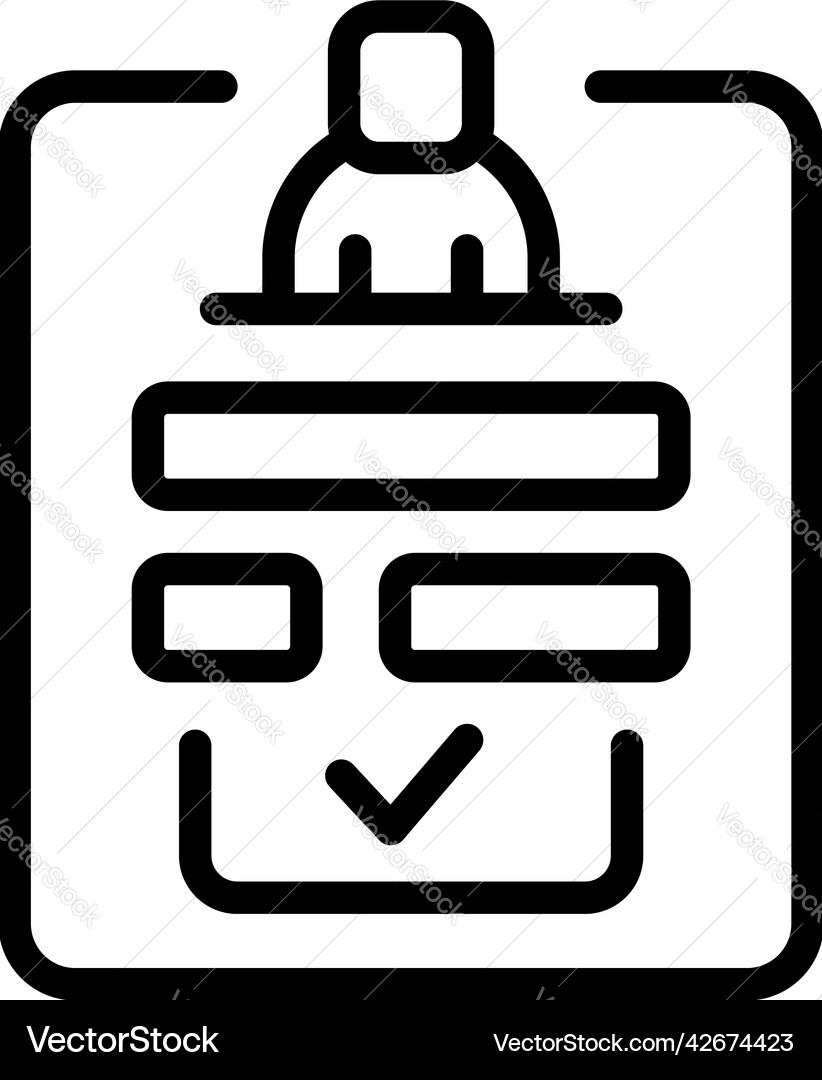 Account form icon outline web page Account form icon outline web page vector image