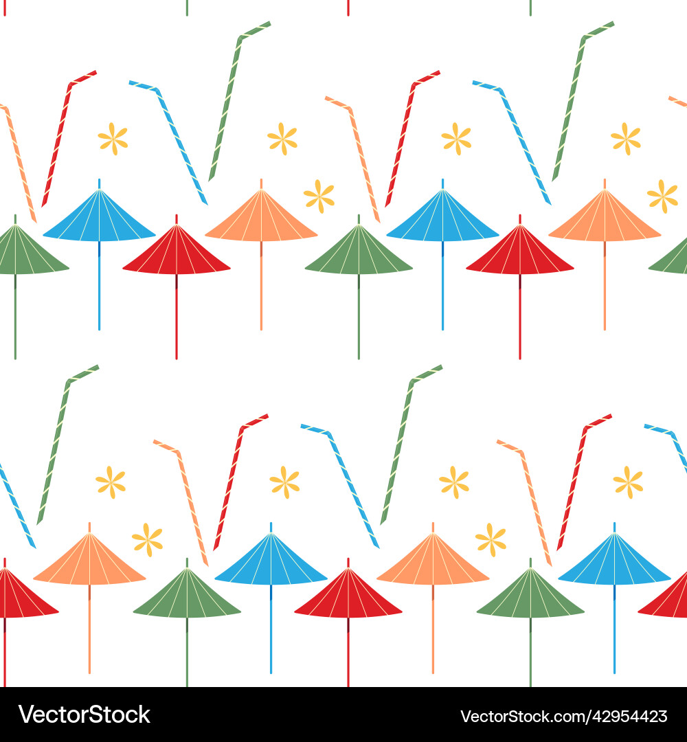 Bright summer pattern with an abstract image vector image