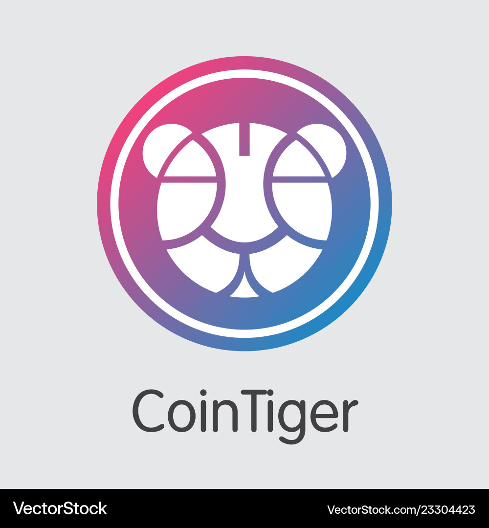Cointiger: Crypto Exchange & Coins – Royalty-Free Vector | VectorStock