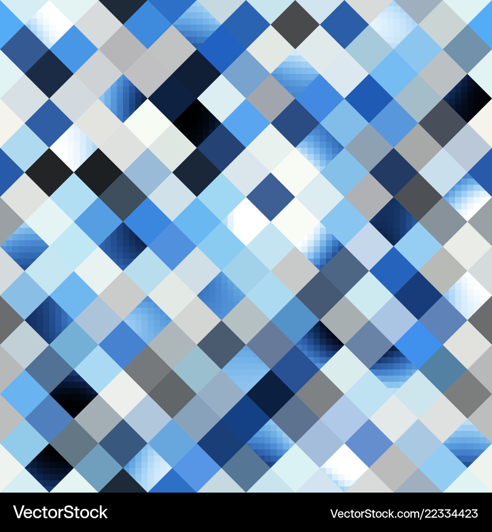 Geometric abstract pattern in low poly pixel art vector image