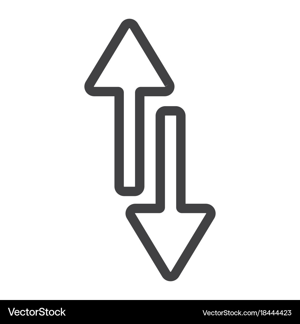Mobile data line icon web and Vector Image