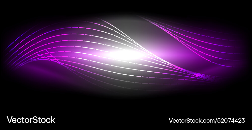 Neon wave lines with blend effect Neon wave lines with blend effect vector image
