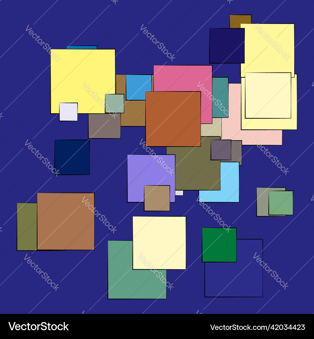 Random scattered squares pattern texture element Random scattered squares pattern texture element vector image