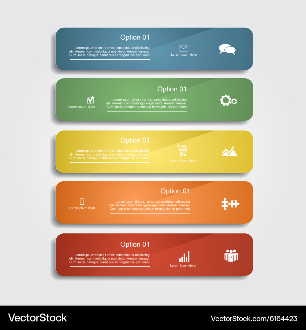 Report Template Layout - Data Presentation Vector Image
