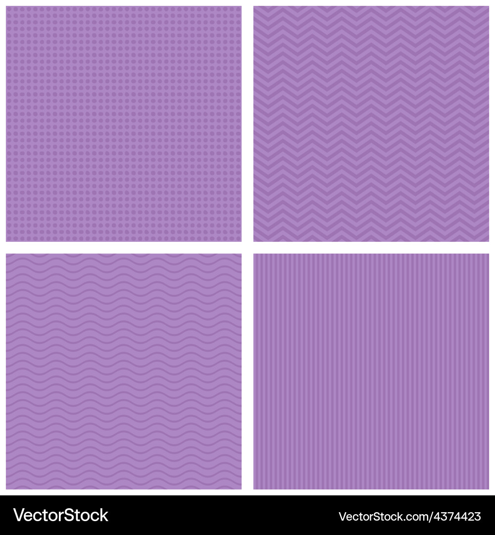 Retro Violet Seamless Patterns vector image