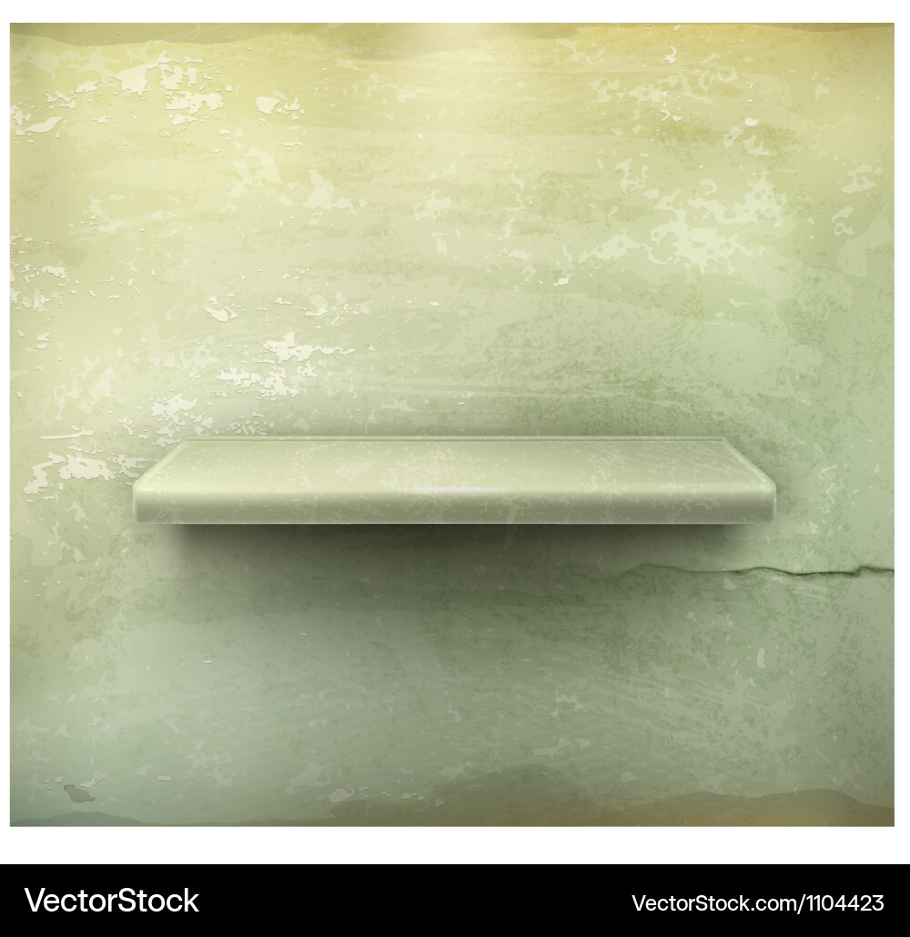 Rustic Shelf Background vector image