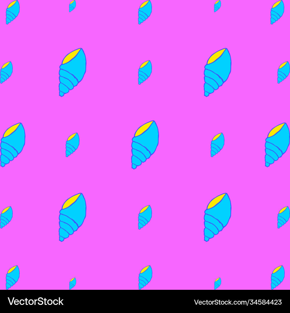 Seashell seamless pattern 30102020a Seashell seamless pattern 30102020a vector image