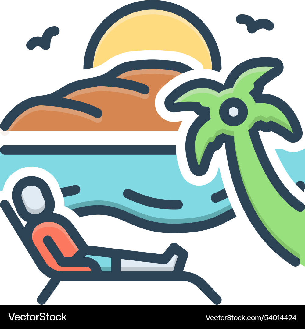 Beach Royalty Free Vector Image - VectorStock