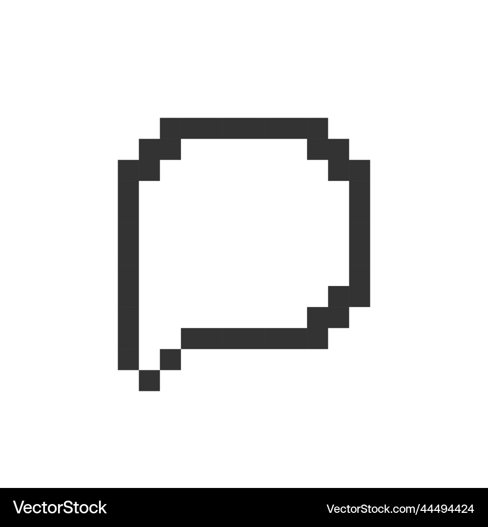 Comment pixelated ui icon Comment pixelated ui icon Vector Image