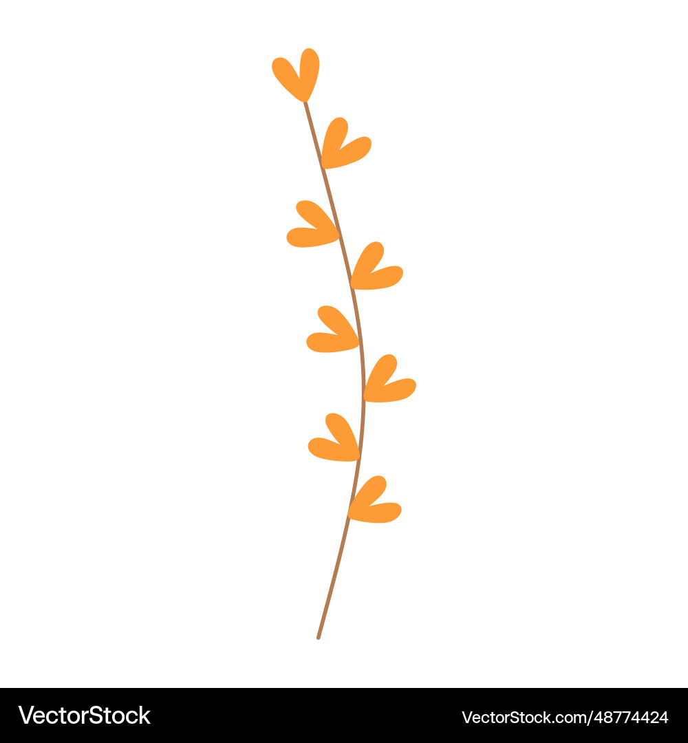 Decorative boho twig abstract geometric element Decorative boho twig abstract geometric element Vector Image
