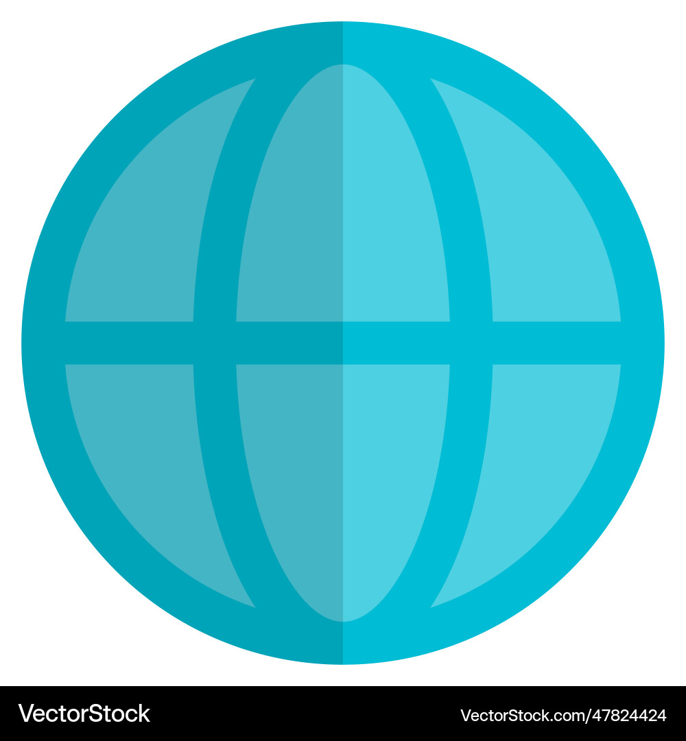 Internet a global network system vector image