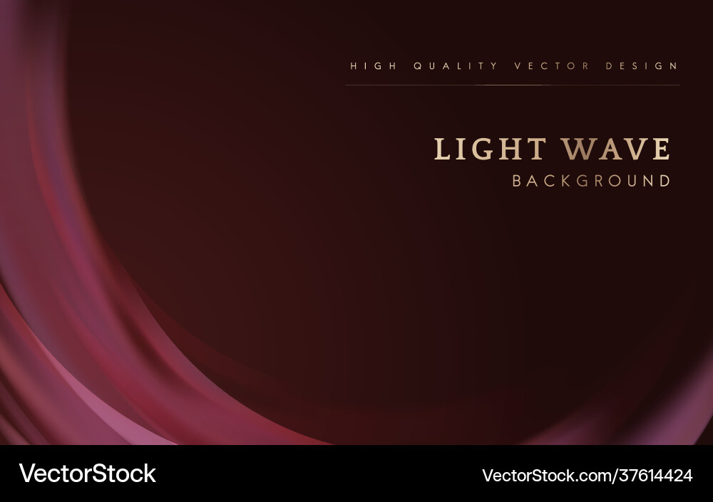 Light wave border background Vector Image