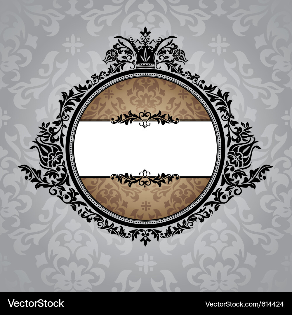 Ornate Royal Frame Vector Image