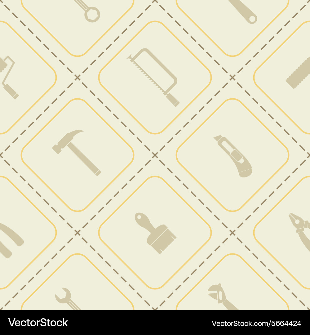 Seamless abstract background with handling tools vector image