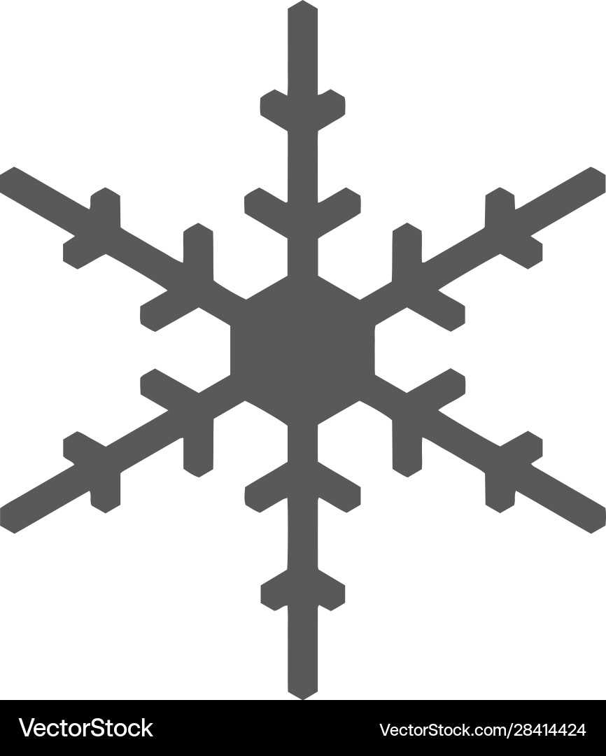 Snowflake icon for web Vector Image