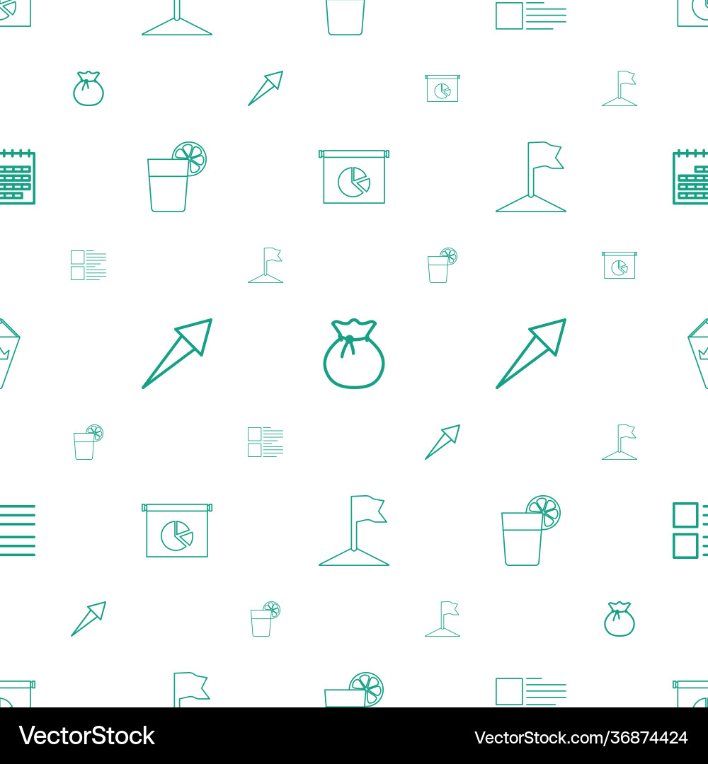 Ui icons pattern seamless white background vector image