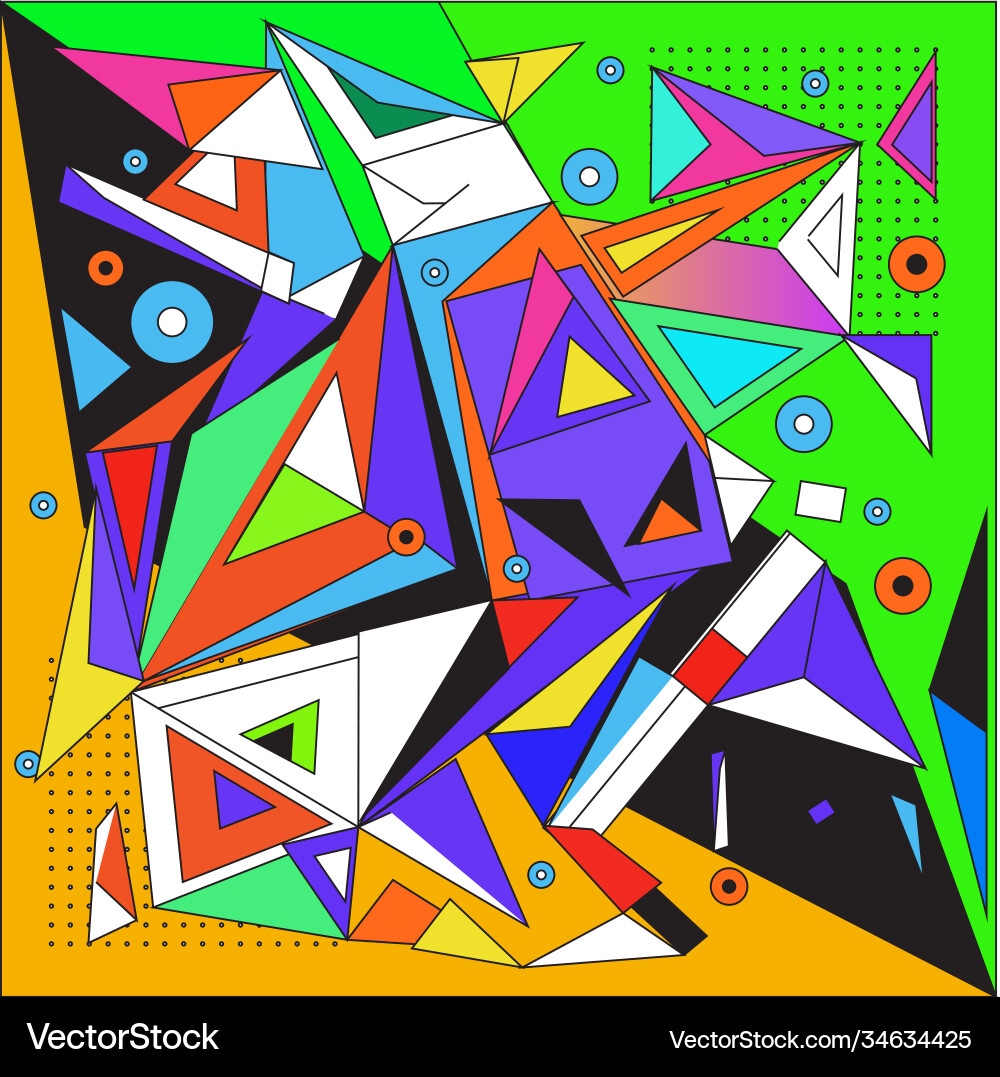 Abstract modern triangles background pattern Vector Image