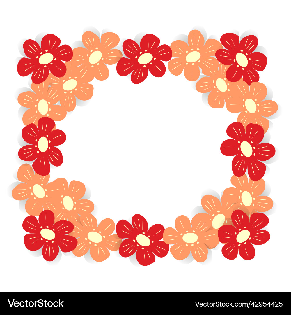 Abstract rectangular frame with an image Vector Image
