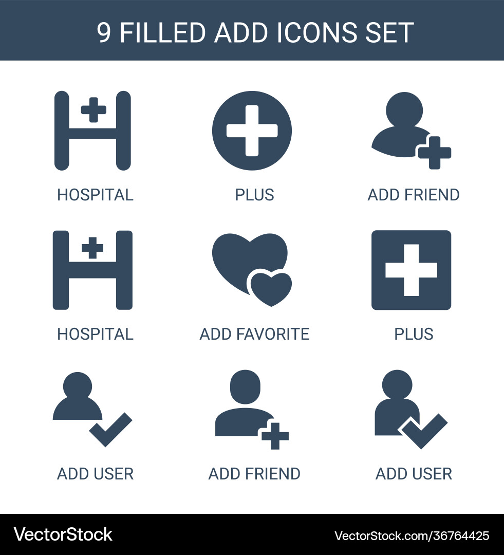 Add icons vector image