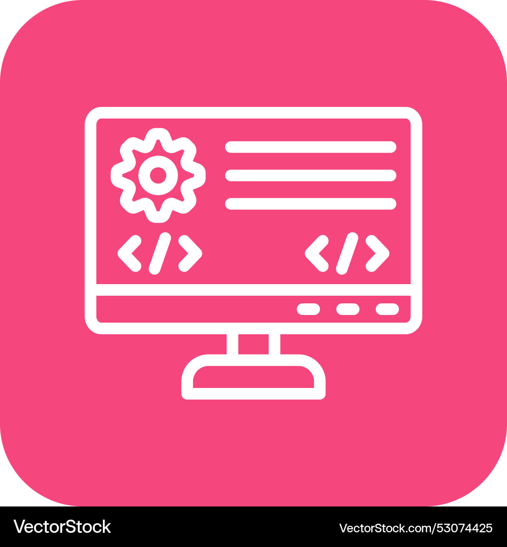 Backend icon design vector image