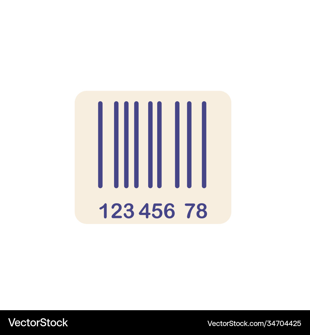 Barcode icon simple element from e-commerce vector image