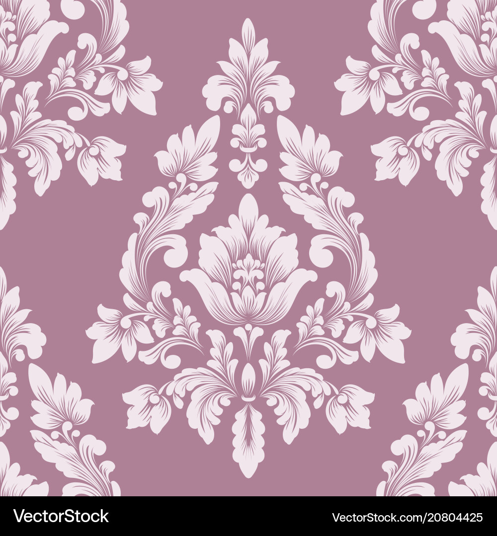 Classical Damask Pattern vector image